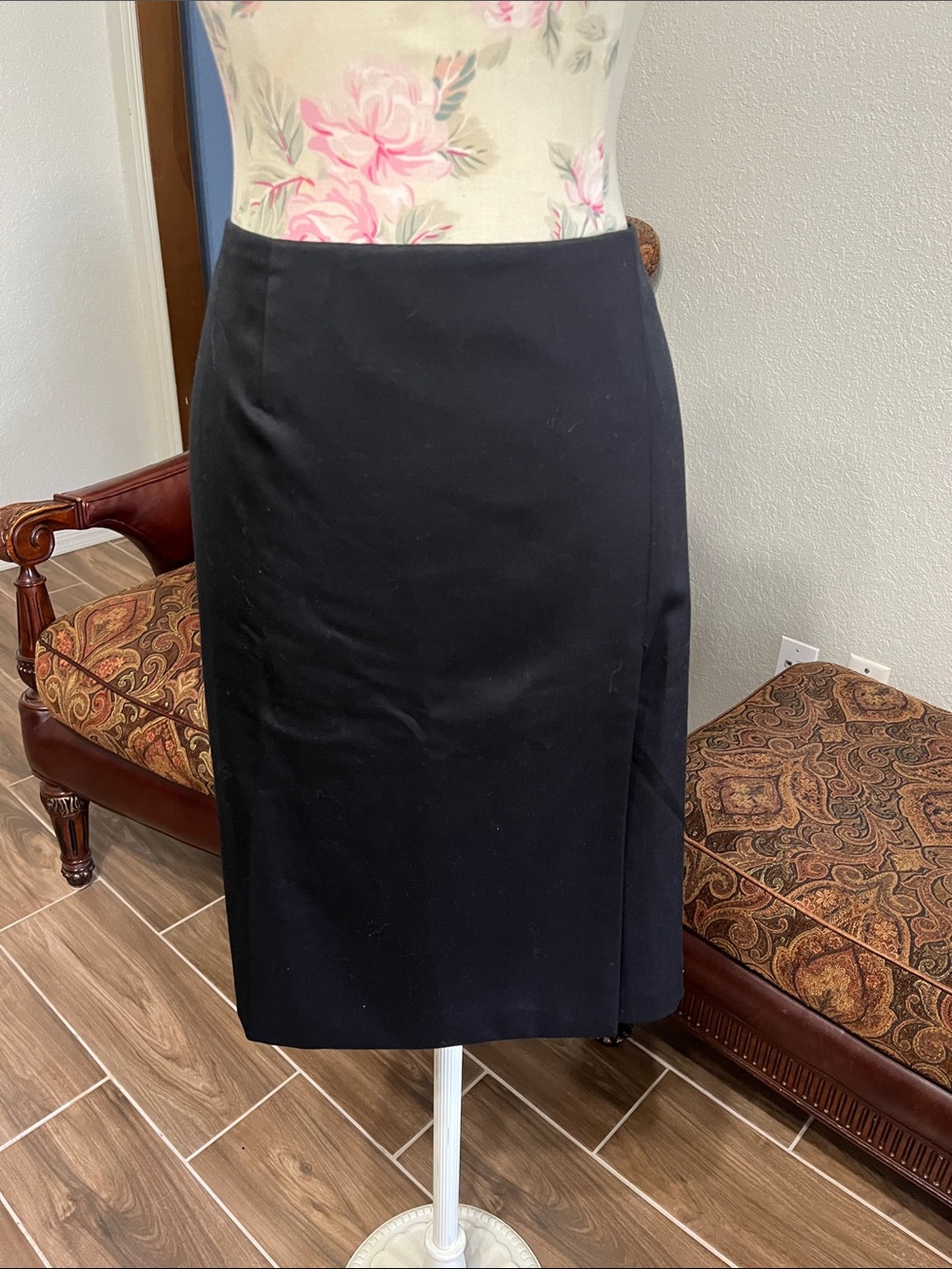 Brooks Brothers Black Classic Pencil Skirt SZ 14